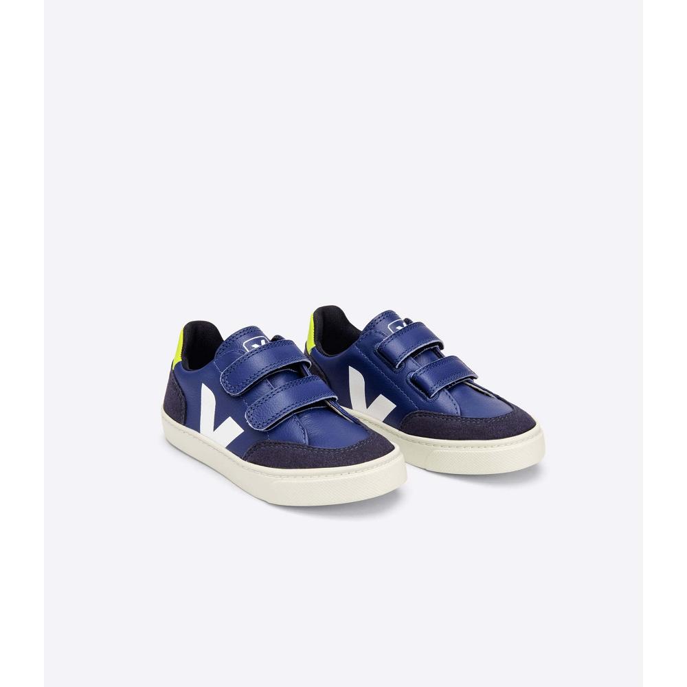 Blue Kids' Veja V-12 CHROMEFREE Shoes | AU 746XYU